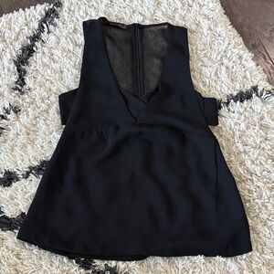 Zara Elegant Black womens Sleeveless Top